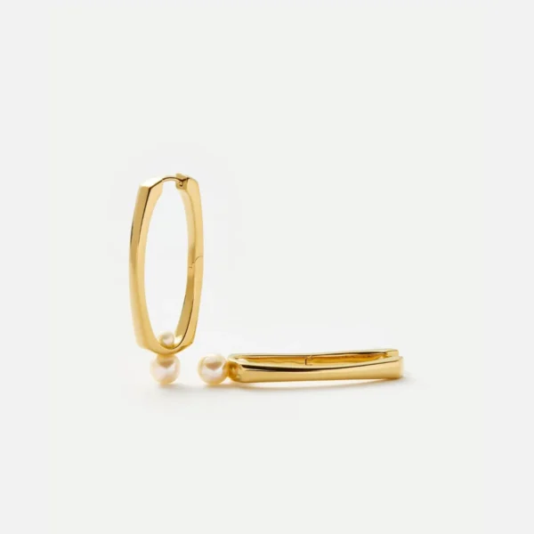 Matrix Pearl Round Earrings